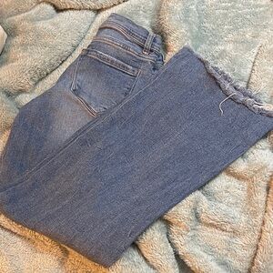 Kensie Women's Flare Blue Jeans